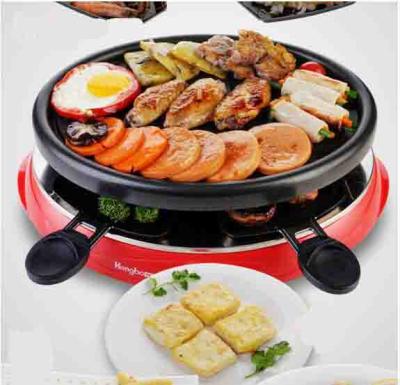 China Hotel Home Commercial Electric Removable BBQ Grill Roasted Meat Machine Babeque Machine Non-Stick Grill for sale