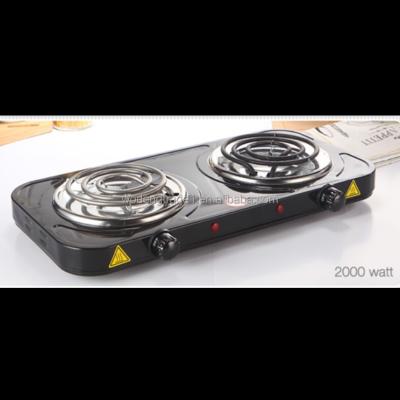 China Commercial electric stove two burner electric cooktop electric cooktop electric heating furnaceWD-355 for sale