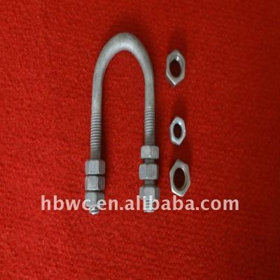 China Hot dip galvanized steel insulator metal fittings, galvanized bolts and nuts for sale