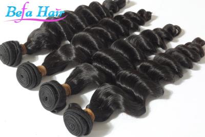 China Loose Wave Indian Virgin Human Hair No Tangle No Shedding Hair Weaving for sale