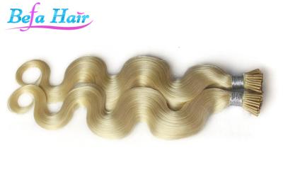 China Body Wave Color 60# Fan Nail Tip Human Hair Extensions Long Lasting for sale