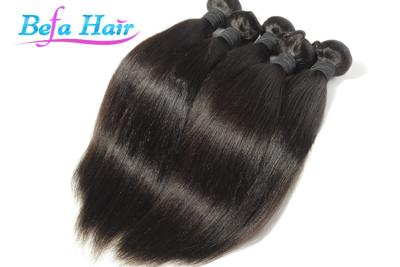 China Natural Black 20 Inch Yaki Straight Hair Extensions Human Hair Wefts for sale