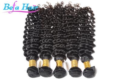 China Rojo cereza real del 100%/extensiones profundas rubias del pelo de la onda para las mujeres negras en venta