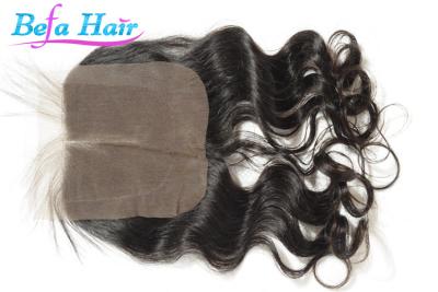 China Malaysische Jungfrau-Menschenhaar-Schließung 100% mit dem Baby-Haar 1b# 2# 4# zu verkaufen