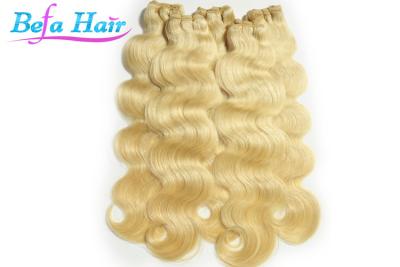 China 100% Real Tangle Free Body Wave Blonde Human Hair Extensions For Womens for sale