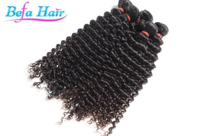 China Healthy Natural Black Deep Curl Grade 7A Virgin Hair 14 Inch Hair Extensions for sale