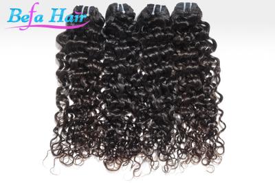 China Extensiones indias modificadas para requisitos particulares del pelo de la trama del pelo de la Virgen del grado 6A del rizo para las mujeres negras en venta