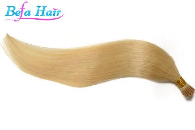 China Chocolate / Bleach Blonde 21 inch I Tip Hair Extensions Long Lasting for sale