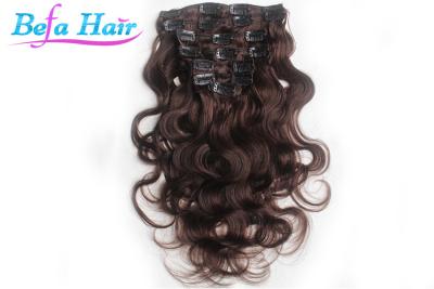 China Natural Red Grade 7A Virgin Clip In Hair Extension Curly Malaysian Hair Weave for sale