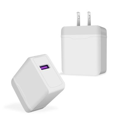 China Mobile Phone Or USB Devices Like Tablet Ice-Bingo 18W QC3.0 Fast Charging Multi Protocols Mini One USB Port Wall Charger For iPhone Samsung Huawei Oppo Vivo for sale