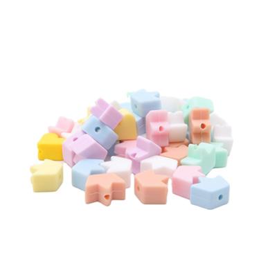 China Eco-friendly non-toxic bpa free silicone beads crown beads for jewelry making for sale