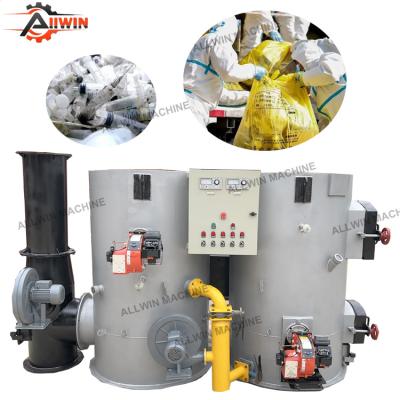 China Safe And Good Performance Factory Price Medical Waste Incinerator , 50KG/Hour Waste Incinerator For Hospital for sale