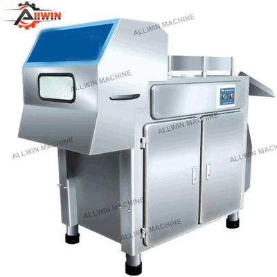 China Industrial Frozen Meat Stainless Steel Meat Cube Cutter Frozen Meat Products Dicing Machine Automatic Frozen Meat Dicing Machine for sale