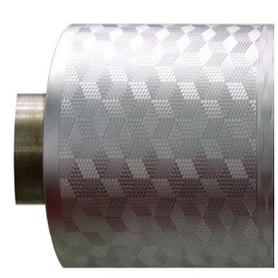 China Baked Towel China Factory Bee Comb Base For Painting Aluminum Foil Embossing Roller Steel Promotional Price for sale