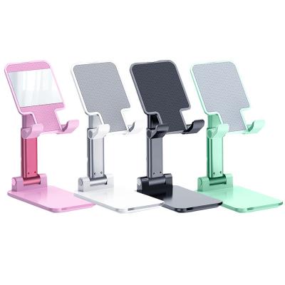 China Adjustable Hot Sales Portable Desktop Stand Cell Phone Foldable Support Adjustable Desk Mobile Phone Holder For Desktop Phone Use for sale