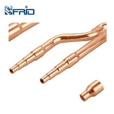 China Commercial Dispersion Coupling Branch Pipe Joint Copper System In VRV / VRF Air Conditioner for sale