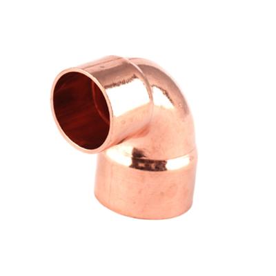 China BA645/EN1254 Commercial Red Copper Fittings Reducing 90 Degree Elbow for sale