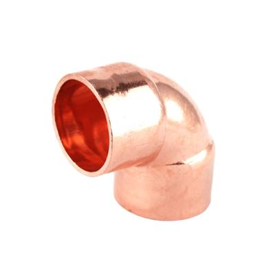 China Marine Structure Red Copper Fittings Commercial 90 Degree Elbow for sale