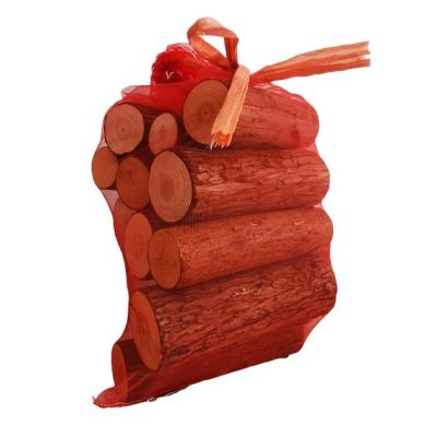 China firewood mesh bag kindling bags 100% PP material for sale