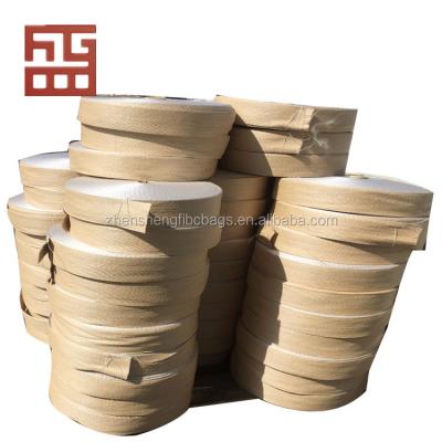 Cina PP woven soft bulk bag cross corner lifting loops jumbo bag belts/loops in vendita