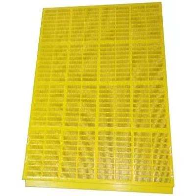 China Ore mining polyurethane fine screen panel PU dewatering sieve plate polyurethane hi frequency mining vibrating screen for sale