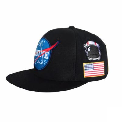 China Fashion COMMON high quality custom made hat black brim flat snapback hat with 3d embroidered logo yupoong snapback for sale