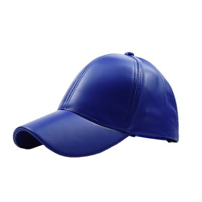 China Wholesale New Design COMMON 2021 Fashion High Quality Custom Promotional PU Leather Hat Wholesale Leather Baseball Cap for sale