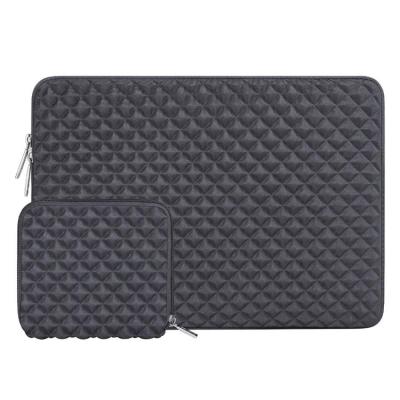 China Neoprene Customization Diamond Foam Neoprene Laptop Bag Waterproof Case Durable Portable Laptop Sleeve for sale