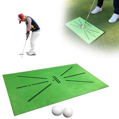 China 2021 Hot Selling Neoprene Amazon Golf Swing Hitting Mat Golf Training Mat For Swing Detection Batting for sale