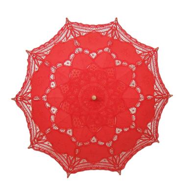 China Wedding Wholesaler Fashion Customize Outdoor Waterproof Decoration Lace Wedding Umbrellas for sale