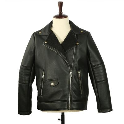 China 2020 Hot Regular Style Mens Motorcycle Suede Leather Jacket Boned With Faux Fur Backside Wholesale for sale