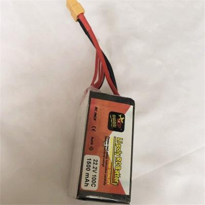 China Toys 22.2V 1500mAh 100C Battery Pack For RC Airplanes for sale