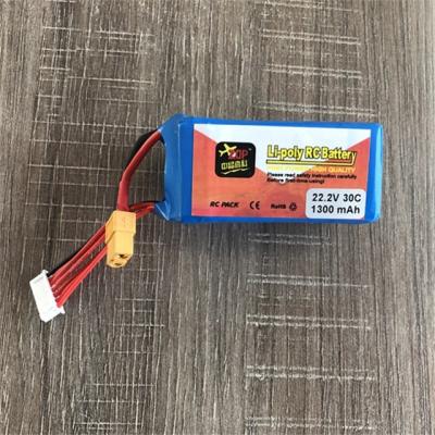 China Toys Battery 22.2V 1300mAh 6S 30C Speedloader LiPo for sale