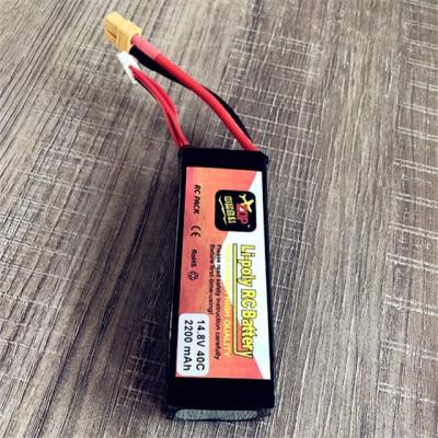 China Toys 14.8V 2200mAh 40C LiPo Battery With Dean Connector for sale