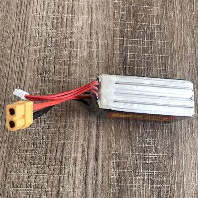 China Toys 1500mAh 14.8V 4S1P 120C Car Lipo Battery Pack With PVC for sale