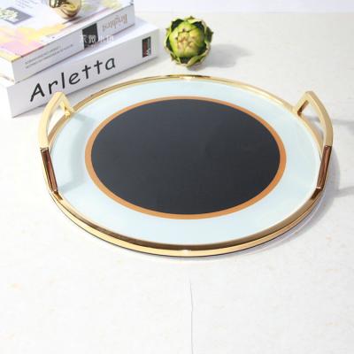 China Modern Viable Art Decor Fruit Bowl Custom Home Decoration Metal Sheet Serving Trays Wholesale for sale