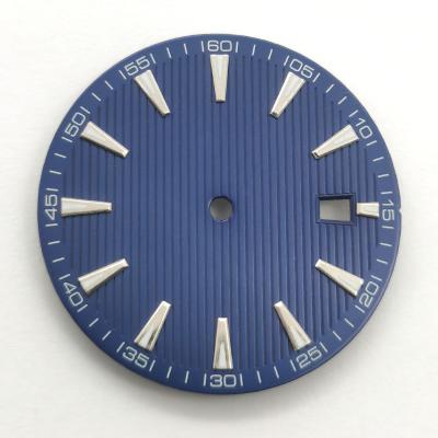 China Watch Parts 33.5mm Watch Parts 33.5mm Dial Watch Sterile Black White Blue Luminous Fit NH35 NH35A Movement Dial 33.5mm for sale