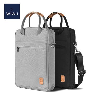 China Portable WiWU Tablet Notebook PC Case Laptop Bag Vertical Polyester Protective Handbag 12.9 for sale