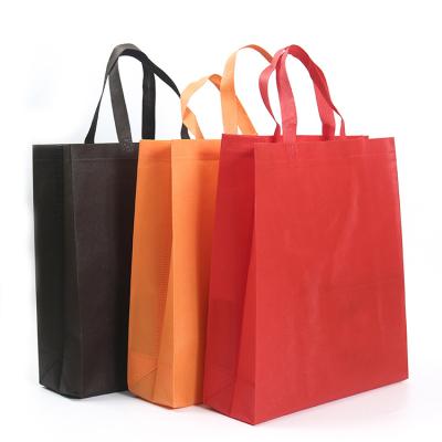 China Custom Logo Grocery Tote Foldable Shopping Ultrasonic Handled Printed Eco Friendly Nonwoven Bag for sale