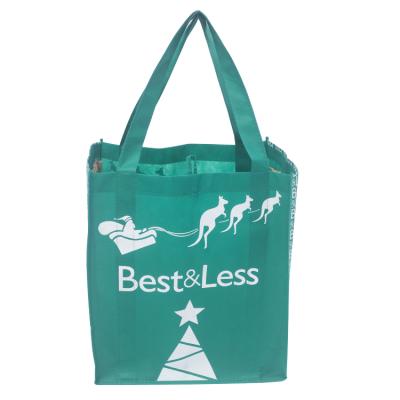 China Recyclable Non Woven Fabric Foldable Eco Handled Shopping Grocery Non Woven Tote Bags for sale