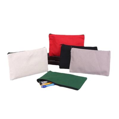 China Schools & Offices Certified Wholesale Personalized Canvas Cotton Zipper Pencil Bag for sale