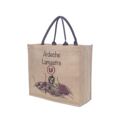 China Antibacterial and non-berry factory wholesale logo waterproof coated canvas printed shopping tote bag for sale