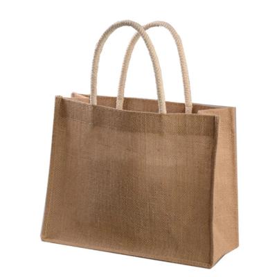 China Hessian Burlap Tote Bags Burlap Conference Shopping Burlap Bags Custom Made Delicate Durable Hot Promotional Antibacterial and Non Selling Producer for sale