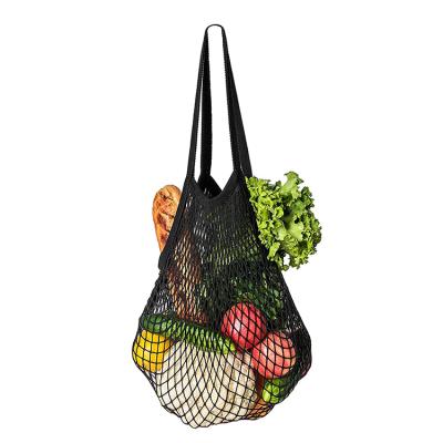 China Customized eco-friendly wasable mesh folding shoulder produce cotton grocery bags for sale