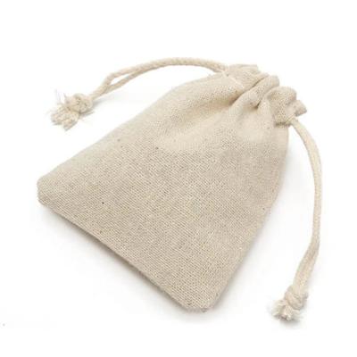 China Custom Eco-Friendly Folding Logo Printed Linen Pouch Jute Burlap Drawstring Gift Bag for sale