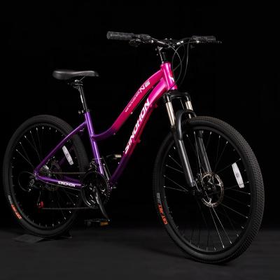 China SINOHON Lady Women Sports Custom Gradient Color 21 Speed ​​Alloy Aluminum 26 Inch Mountain Bike for sale