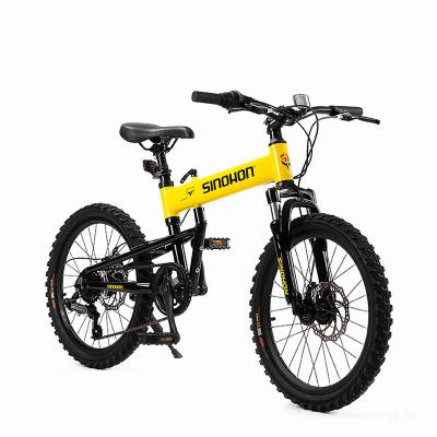 China Teenage Bicycle Aluminum 20 Inch 6 Speed ​​Kids Folding Mountain Bikes With Disc Brake For Outdoor Riding Use for sale