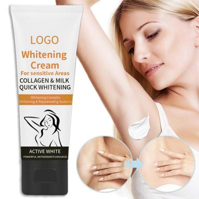 China Private label Amazon hotsale skin armpit whitening between legs whitening cream for armpit whitening cream for sale