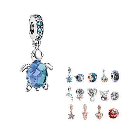 China Fashion 925 Sterling Silver Sea Beast Bracelet Dangle Bead Suitable For Original Pandora Bracelet DIY Jewelry Gift for sale