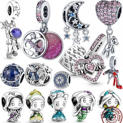 China CLASSIC Charm s925 Sterling Silver Pendant Fits Original Pandora Bracelet Lovers To Give Girlfriend Gifts for sale